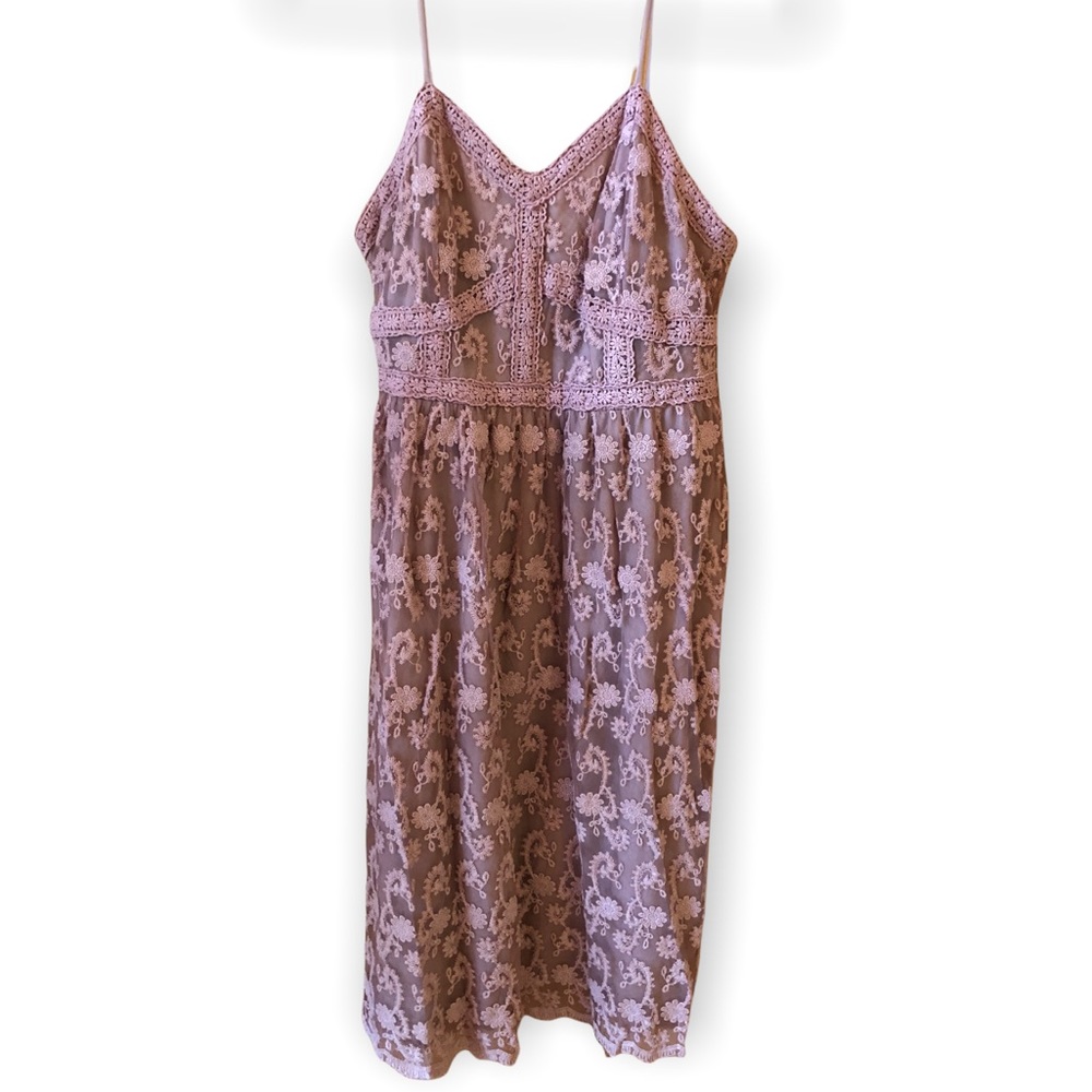 Altar’d State Pink Lace Dress Size Large
